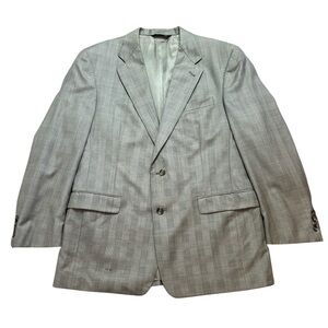 Vintage Burberrys’ Men’s Suit Jacket Fabric Loomed of Super 100s Wool Size 41R